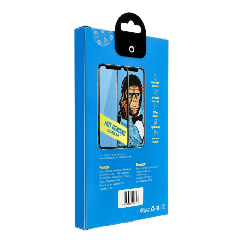 PELICULA DE VIDRO MR.MONKEY 5D HOT BENDING (2X STONGER) BLACK IPHONE X/XS/11 PRO