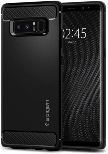 CAPA SPIGEN SAMSUNG GALAXY NOTE 8 RUGGED ARMOR MATTE BLACK (587CS22061)