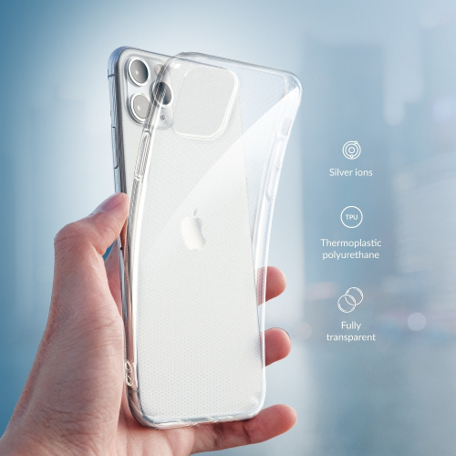 CAPA FORCELL SILICONE ANTIBACTERIAL HUAWEI P SMART 2020 CLEAR