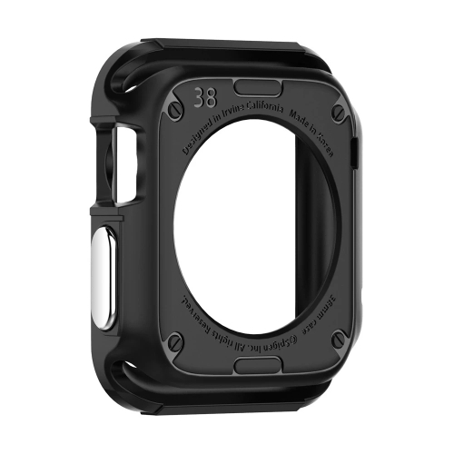 CAPA SPIGEN RUGGED ARMOR BLACK APPLE WATCH 1/2/3 38MM (SGP11485)