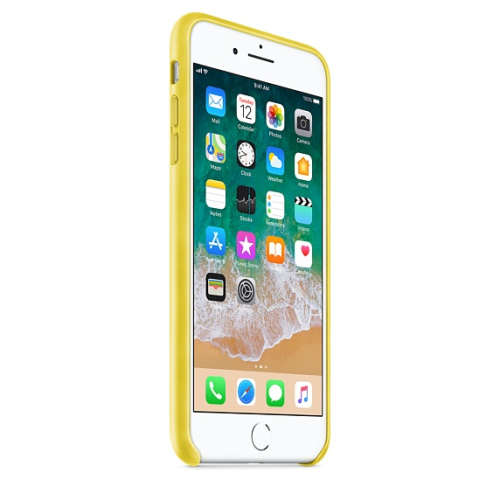 CAPA APPLE IPHONE 7/ 8 PLUS LEATHER SPRING YELLOW - MRGC2ZM/A (EMBALAGEM DANIFICADA)