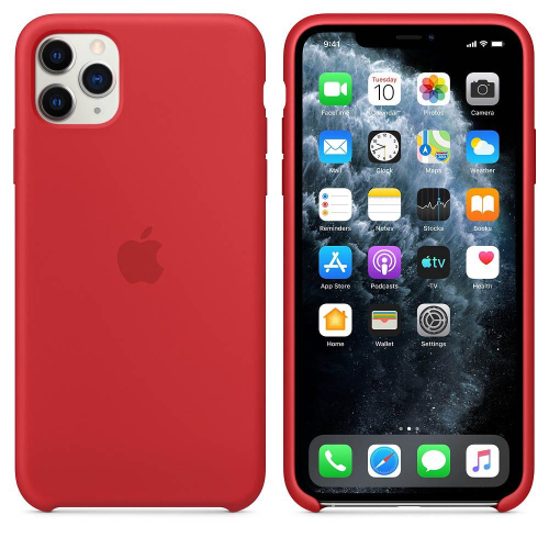 CAPA APPLE IPHONE 11 PRO SILICONE RED - MWYH2ZM/A (EMBALAGEM DANIFICADA)