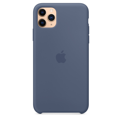CAPA APPLE IPHONE 11 PRO MAX  SILICONE ALASKAN BLUE - MX032ZM/A (EMBALAGEM DANIFICADA)