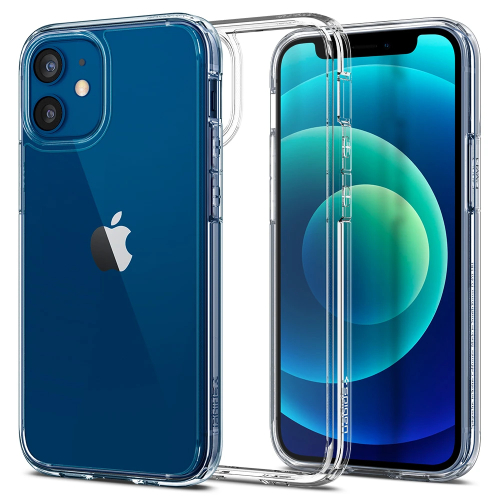 CAPA SPIGEN ULTRA HYBRID CLEAR PHONE 12 MINI (ACS01745)