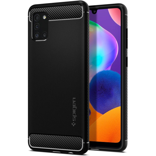CAPA SPIGEN RUGGED ARMOR GALAXY A31 BLACK (ACS00878)