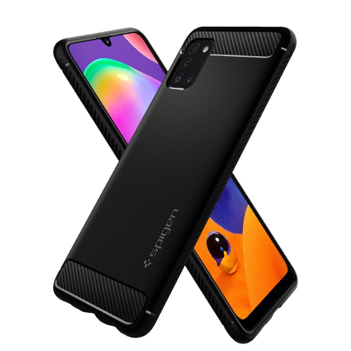 CAPA SPIGEN RUGGED ARMOR GALAXY A31 BLACK (ACS00878)