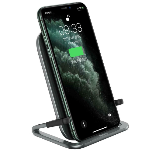 SUPORTE VERTICAL/HORIZONTAL C/CARREGADOR WIRELESS 15W (WXPG-01) BLACK