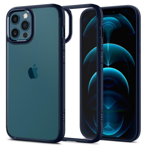 CAPA SPIGEN ULTRA HYBRID NAVY BLUE PHONE 12 PRO MAX (ACS02248)