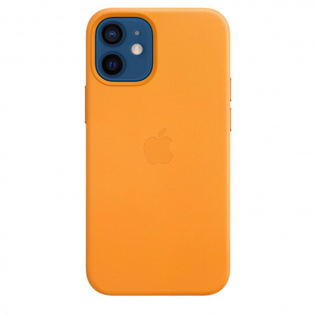 CAPA APPLE IPHONE 12 MINI LEATHER COM MAGSAFE CALIFORNIA POPPY MHK63ZM/A (OPEN BOX/DAMAGE BLISTER)