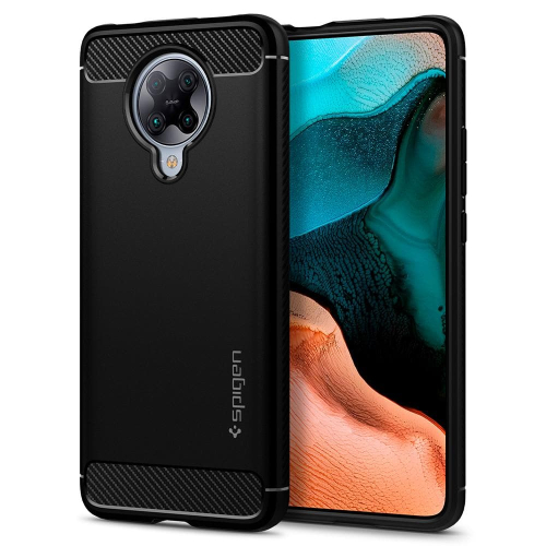 CAPA SPIGEN RUGGED ARMOR POCO F2 PRO MATTE BLACK (ACS01233)