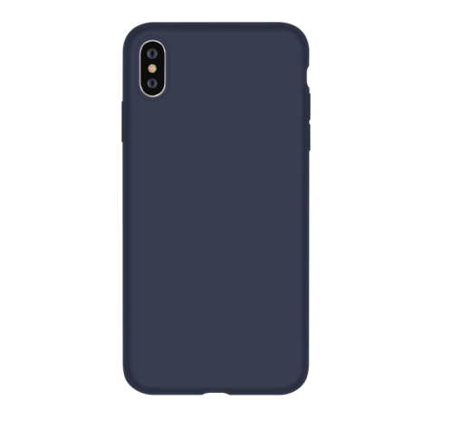 CAPA DEVIA SILICONE NATURE IHONE XS AZUL