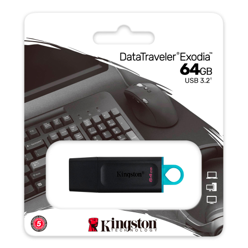 PEN DRIVE KINSGTON 64GB DATATRAVELER EXODIA 