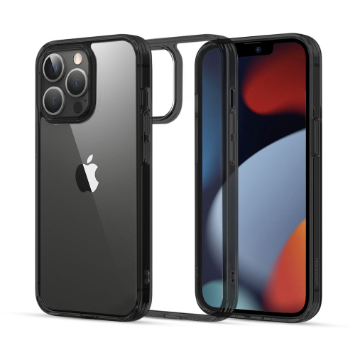CAPA UGREEN FUSION CLEAR IPHONE 13 PRO MAX BLACK (stickers)
