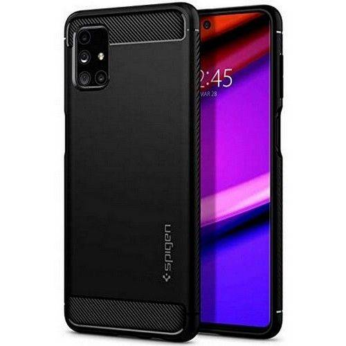 CAPA SPIGEN SAMSUNG GALAXY M51 RUGGED ARMOR MATTE BLACK (ACS01457)