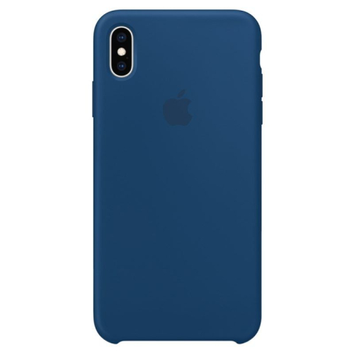 CAPA APPLE IPHONE XS MAX SILICONE BLUE - MTFE2ZM/A(EMBALAGEM DANIFICADA)