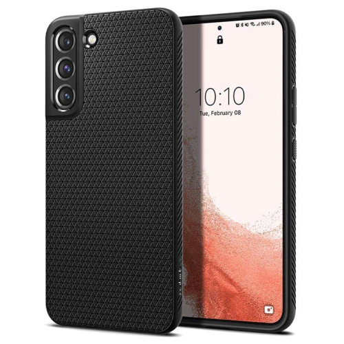 CAPA SPIGEN LIQUID AIR SAMSUNG GALAXY S22 MATTE BLACK (ACS03987)