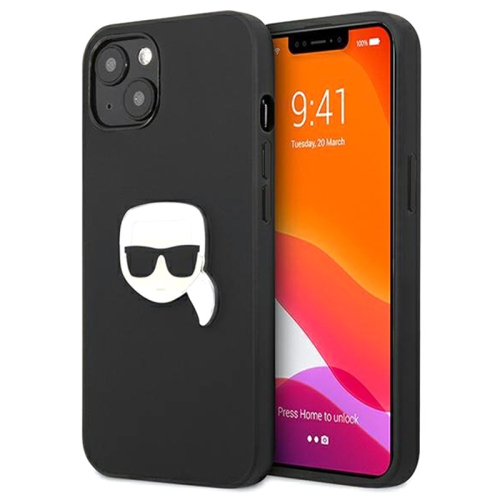 CAPA KARL LAGERFELD IPHONE 13 PRO LEATHER BLACK