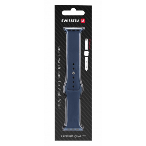 SWISSTEN -  BRACELETE EM SILICONE APPLE WATCH 42/44/45 NAVY