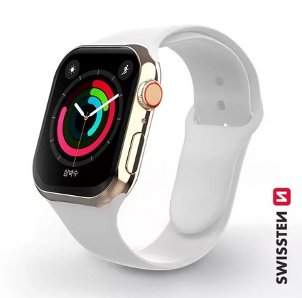 SWISSTEN -  BRACELETE EM SILICONE APPLE WATCH 38/40/41MM WHITE