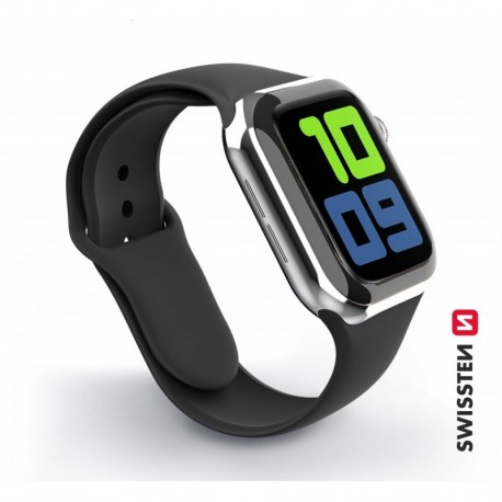 SWISSTEN -  BRACELETE EM SILICONE APPLE WATCH 38/40/41MM BLACK