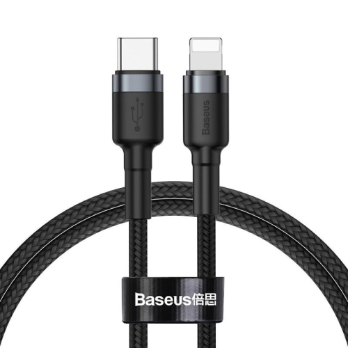 CABO BASEUS CAFULE USB-C/LIGHTNING 1M 20W BLACK
