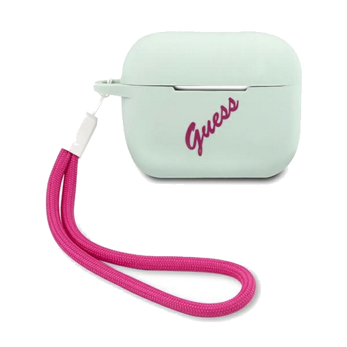 CAPA GUESS AIRPODS PRO BLUE/FUSCHIA SILICONE VINTAGE
