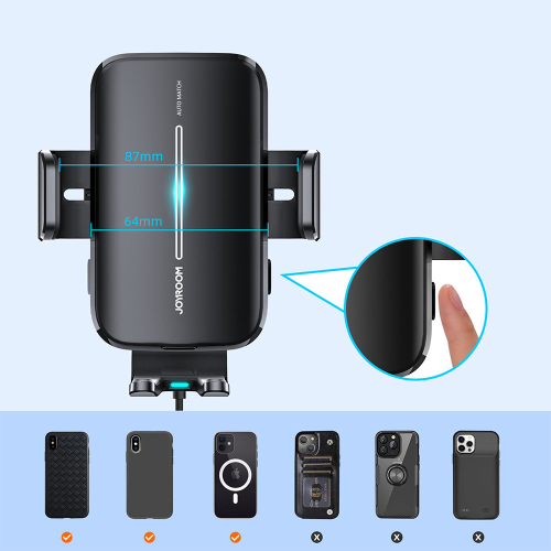 SUPORTE DE CARRO JOYROOM AUTO ALIGNMENT WIRELESS CHARGER 15W (JR-ZS245)