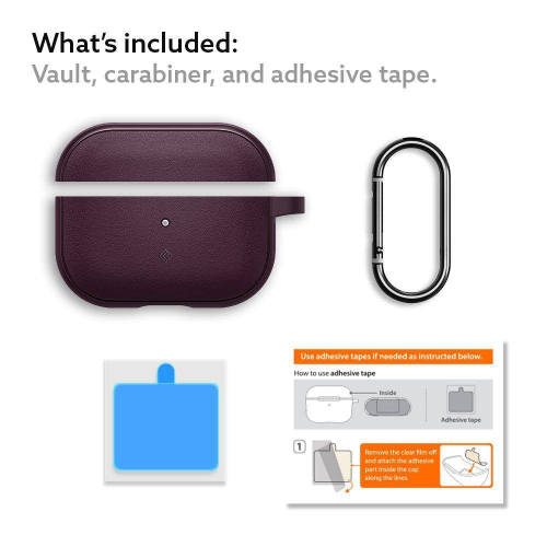 CAPA AIRPODS PRO CASEOLOGY BURGUNDY (ASD01116)
