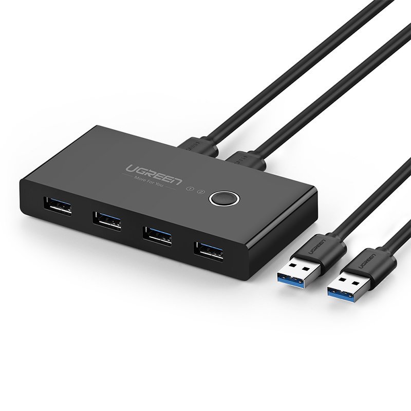 UGREEN KVM UGREEN 4 PORTAS USB 2.0 (30768) BLACK