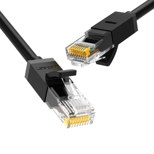CABO UGREEN ETHERNET PATCHCORD RJ45 CAT 6 UTP 1000MBPS 1M BLACK (20159)