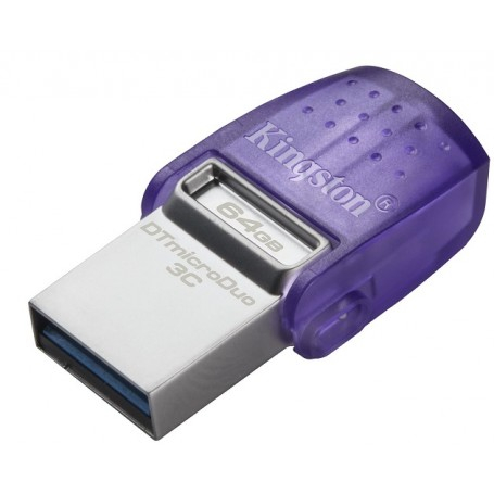 PEN DRIVE KINGSTON 64GB MICRODUO 3C TYPE-A/TYPE-C