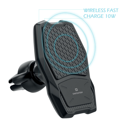 SWISSTEN - MAGNETIC CAR AIR VENT HOLDER WIRELESS CHARGER 10W
