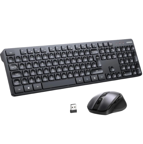 TECLADO + RATO WIRELESS UGREEN BLACK (MK006)