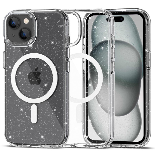 CAPA TECH-PROTECT FLEXAIR HYBRID MAGSAFE IPHONE 15 GLITTER CLEAR 