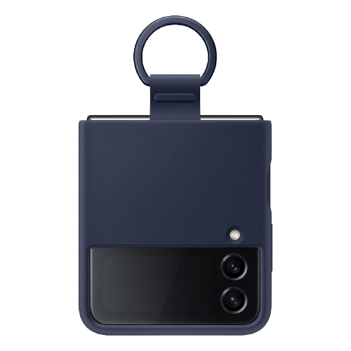 CAPA SAMSUNG GALAXY Z FLIP4 SILICONE WITH RING (EF-PF721) BLUE
