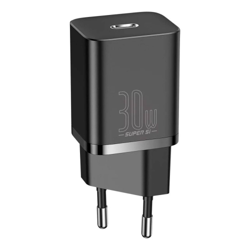 CARREGADOR BASEUS SUPER SI QUICK CHARGER USB-C 30W BLACK