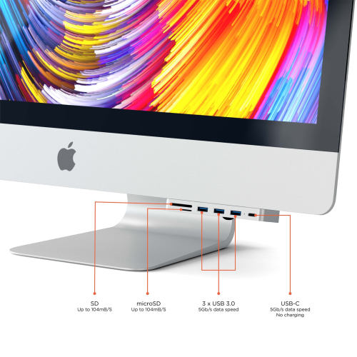 Satechi - USB-C Clamp Hub Pro for iMac (silver)