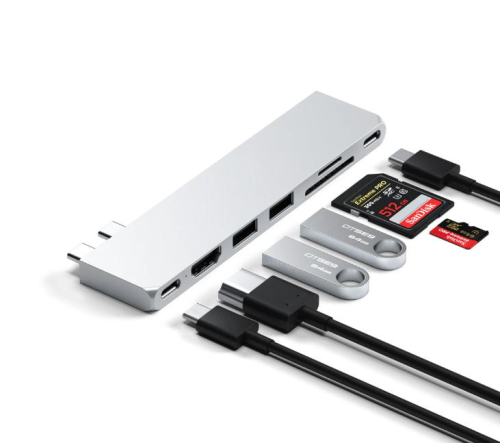 Satechi - USB-C Pro Hub Slim Adapter (silver)