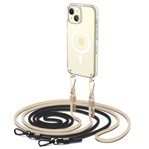 CAPA TECH-PROTECT FLEXAIR CHAIN MAGSAFE IPHONE 15 BLACK/BEIGE