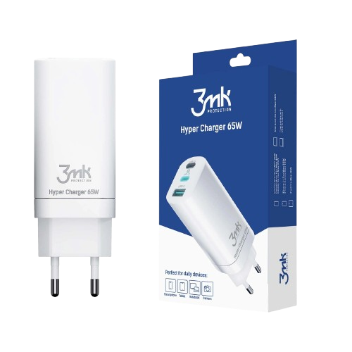 ADAPTADOR 3MK HYPER CHARGER 65W WHITE 