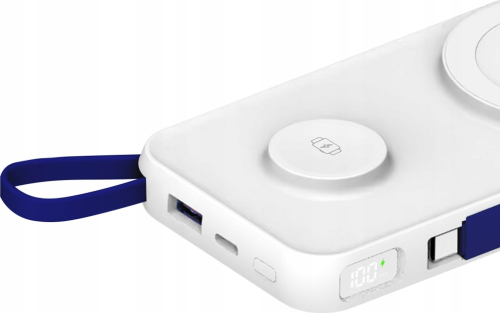 POWER BANK 3MK MAGSAFE 15W IPHONE E APPLE WATCH BRANCO