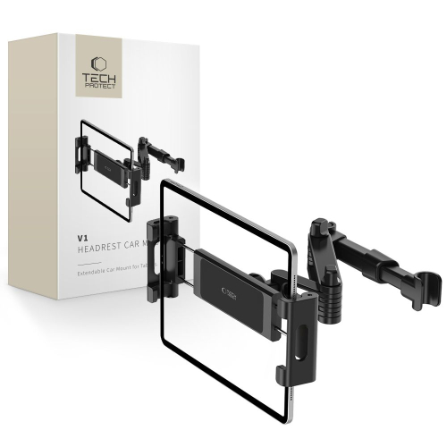 TECH PROTECT V1 STRETCHABLE HEADREST CAR MOUNT FOR TABLET BLACK