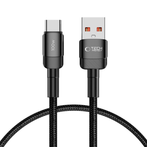 CABO TECH-PROTECT ULTRABOOST EVO TYPE-C 100W/5A 50CM BLACK