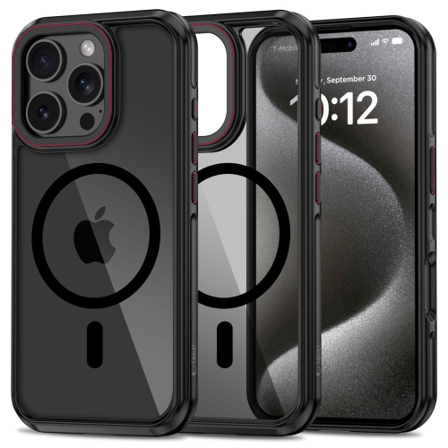 CAPA TECH-PROTECT MAGHYBRID MAGSAFE IPHONE 16 PRO MAX BLACK/RED