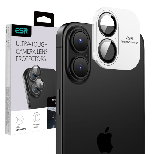 PROTEÇÃO LENTES CAMERA ESR IPHONE 16 / 16 PLUS BLACK
