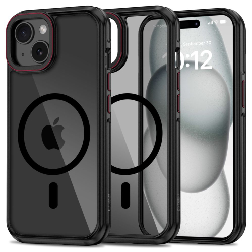CAPA TECH-PROTECT MAGHYBRID MAGSAFE IPHONE 15 BLACK/RED