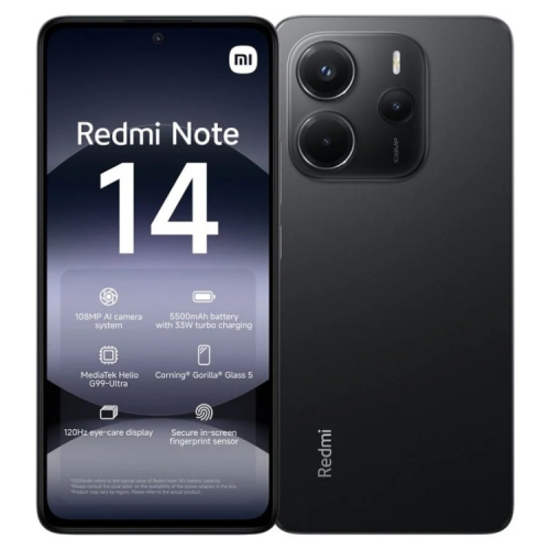 XIAOMI REDMI NOTE 14 6GB/128GB MIDNIGHT BLACK