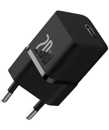 CARREGADOR BASEUS GAN5 PD 20W FAST CHARGING USB-C PRETO