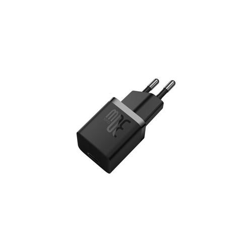CARREGADOR BASEUS GAN5 PD 30W FAST CHARGING USB-C PRETO