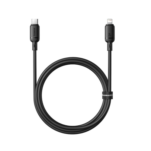 CABO BASEUS SILKY USB-C/LIGHTNING BLACK 2M